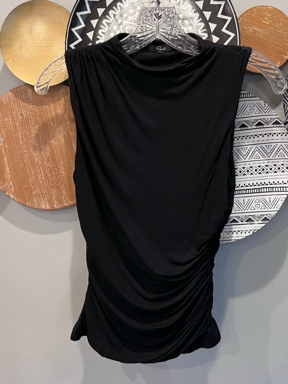 Rails Black Crewneck Top